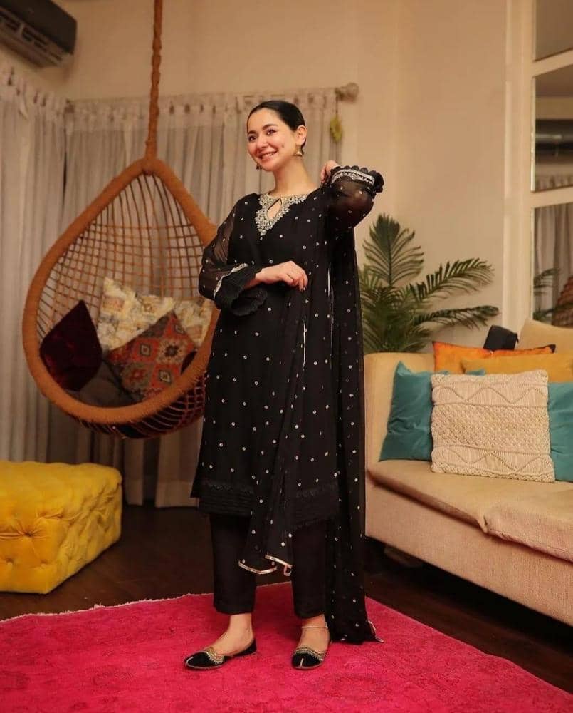 Hania-Inspired Trendy Embroidered Suit